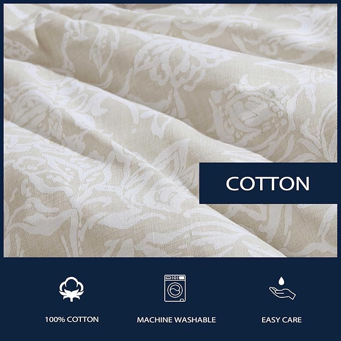 Nautica - Comforter Set, Soft Reversible Bedding with Matching Sham, Casual Bedding Set (Tortola Beige, Twin)