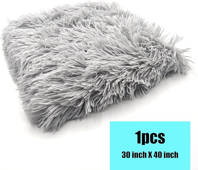 Pet Dog Bed Blankets, Fluffy Fleece Dog Throw Blankets Sleep Mat,Soft Puppy Blankets Cat Kitten, S M L XL,Fuzzy Reversible Sherpa Blanket for Bed, Couch, Sofa, Travel,Washable & Lightweight