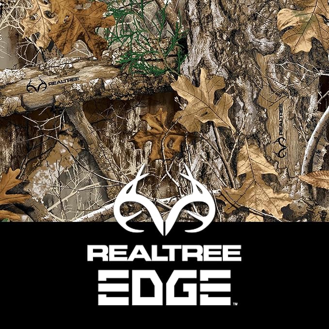 Northwest Realtree Twin Size 1 Comforter and 1 Sham Set, All Seasons, Boys and Girls Soft Cabin Bedding, Edge Camo
