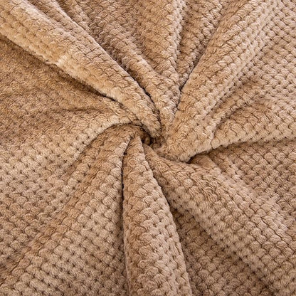 Fuzzy Blanket or Fluffy Blanket for Baby Girl or boy, Soft Warm Cozy Coral Fleece Toddler, Infant or Newborn Receiving Blanket for Crib, Stroller, Travel, Outdoor (40" x 48", DG-Mocha)
