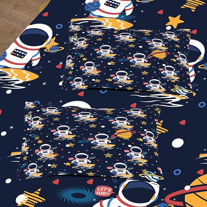 Tailor Shop Space Boys Comforter Sets Full Size,Space Bedding Sets for Boys Kids Galaxy Comforter Teens with 1 Pillowcase……