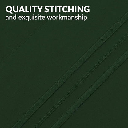 Mellanni Pillow Cases - Luxury, Extra Soft, Cooling Pillow Covers - 2 PC Iconic Collection Pillowcases - Envelope Closure (Standard/Queen 20" x 30", Emerald Green)