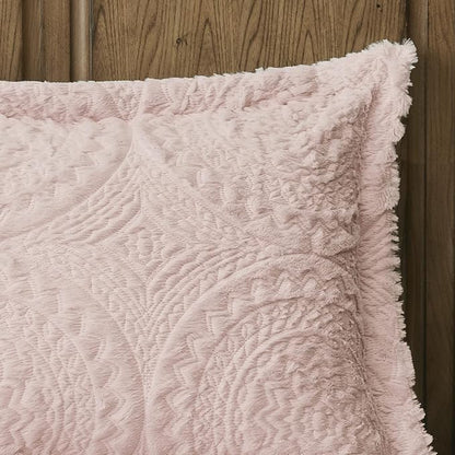 Madison Park Ultra Soft Luxury Premium Plush Comforter Mini Modern All Season Down Alternative Bedding Set with Matching Sham, Twin, Blush