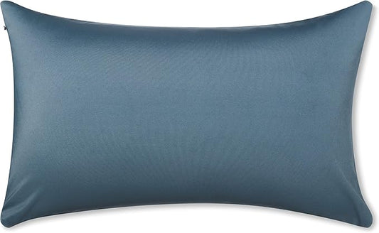 PILLOWY 12"x20" Throw Pillow - Dark Slate Grey: 1Pcs Luxurious Premium Microbead Pillow with 85/15 Nylon/Spandex Fabric. Forever Fluffy, Outstanding Beauty & Support. Silky, Soft & Beyond Comfortable