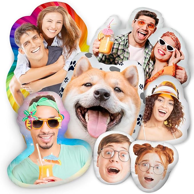 Easycosy Custom Photo Pillow Gifts, Personalized Pet Pillow Shaped Looks Like Your Dog Cat Picture, Unique Birthday Gifts for Pet Lovers(24 Inch)