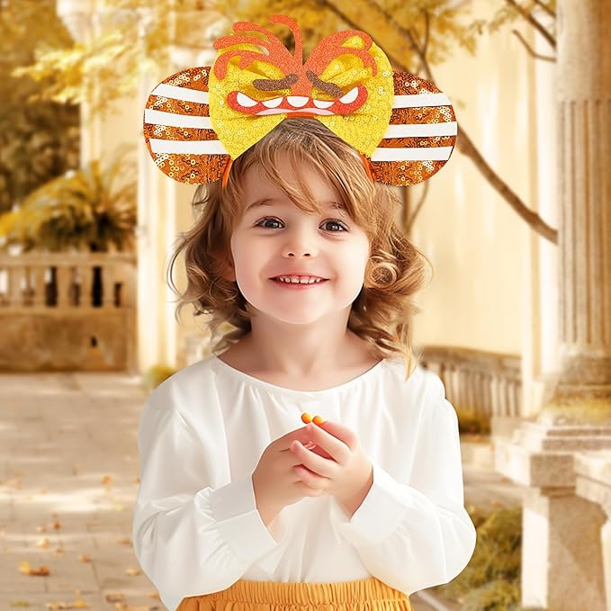 Mouse Ear Headbands,Sparkle Mouse Ears Headband for Women Girls Cartoon Princess Costume Cosplay Decoration (Anxiety)