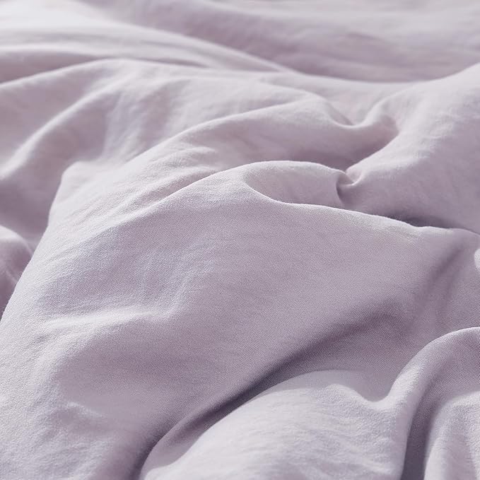 WRENSONGE Twin/Twin XL Comforter Set - 2 Pieces Lilac Comforter Prewashed Soft Lightweight for All Seasons,Fluffy Down Alternative Twin XL Comforter with 1 Pillow Sham