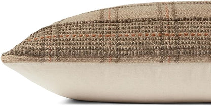Loloi Angela Rose x Calista Collection PAR0018 Tan/Terracotta 16'' x 26'' Cover w/Poly Pillow