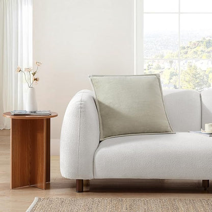 UGG Coco 2-Pack Decorative Pillows - Soft & Plush Throw Pillow Inserts with Throw Pillow Covers - Perfect for Sofa, Bed, Living Room Decor or Home Decor, 20" x 20", Ivory Shoreline