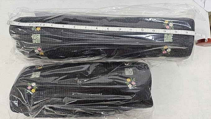 Kpop Jungkook's Favorite Item- Nap Pillow with Traditional Korean Patterns Small and Large Jung kook Photocards Included Weverse Live Nap Pillow (Black 12 inch)
