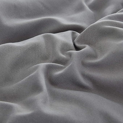 Houseri Dark Grey California King Comforter Set 3 Pieces Solid Gray Bedding Sets Cal King Men Women Comfy Fluffy Plain Grey Comforters Soft Lightweight Deep Gray All Grey Bed Quilts Blankets Cal King