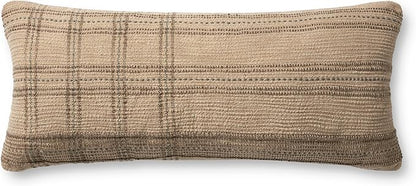 Loloi Angela Rose x Calista Collection PAR0018 Tan/Slate 13'' x 35'' Cover w/Poly Pillow