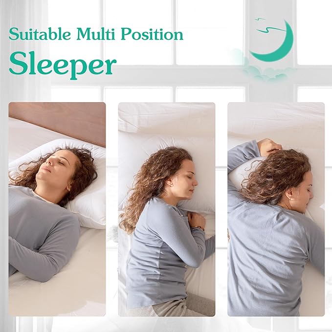 Three Geese White Goose Feather & Cotton Pillows Queen/Standard Size Set of 2 - Soft 600 Thread Count 100% Cotton, Medium Firm, Soft Support, White Solid