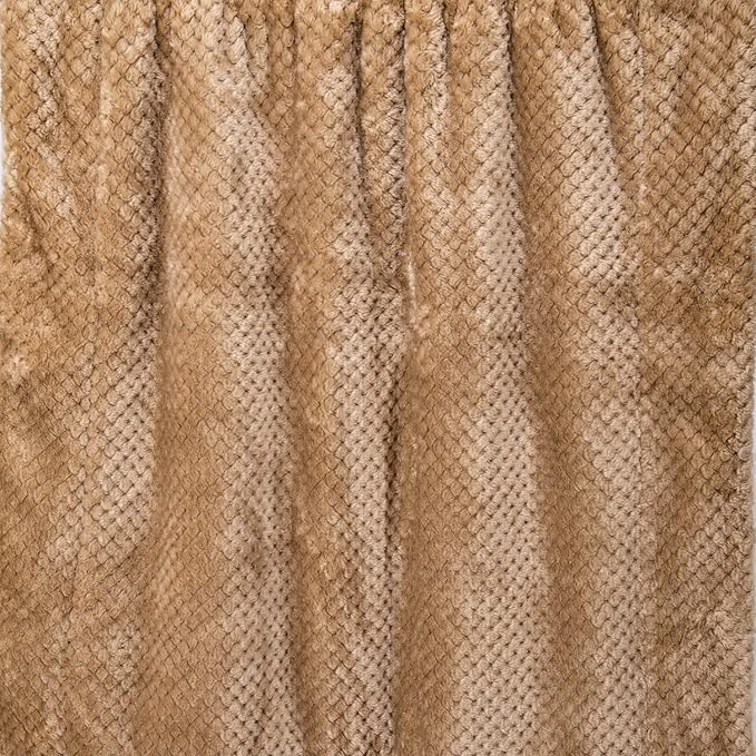 Fuzzy Blanket or Fluffy Blanket for Baby Girl or boy, Soft Warm Cozy Coral Fleece Toddler, Infant or Newborn Receiving Blanket for Crib, Stroller, Travel, Outdoor (40" x 48", DG-Mocha)