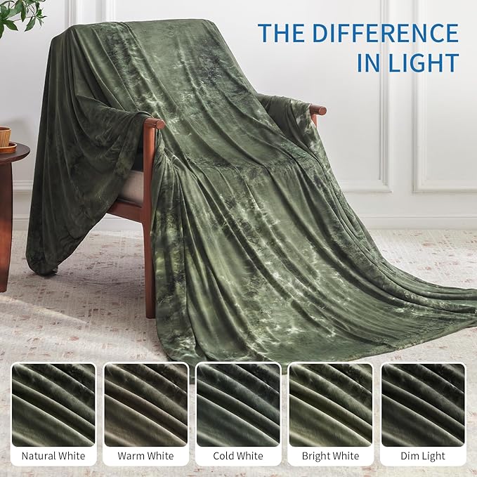 Guohaoi Cooling Blanket for HotSleepers - Arc-Chill Q-Max >0.5 Cool Fiber, 100% Oeko-Tex Certified, Summer Lightweight Throw Blanket, Absorbs Heat to Keep Body Cool for Night Sweats(90x90 Green)