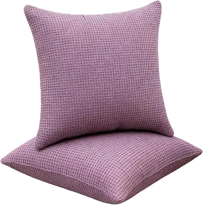 Decorative Couch Pillow Covers SofaThrow pillows with inserts included Bohemian-Style Country Cushion Cover Suitable for Beds, Sofas, Living Rooms, and Home Decor 2pack 18X18 inch.(Romantic Pink )