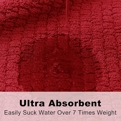 Men's Bathrobes with Hood, Soft Long Towel Robe for Men - Super Absorbent Quick Dry yet Warm
