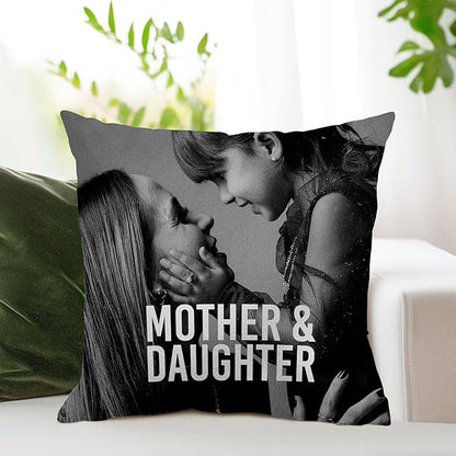 FrameStory Custom Personalized Pillow with Photos and Text, Fully Customizable with Your Pictures and Message, Home Decor Pillow with Case, Cover; 18" x 18", 1-Sided Printing, Printed in The USA