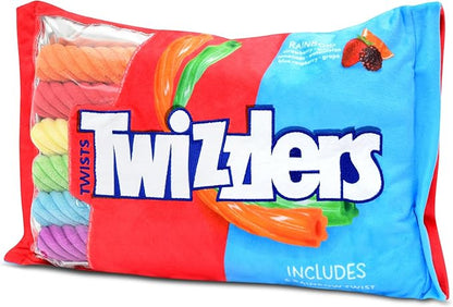 iscream Twizzlers Rainbow 19" x 8.5" Pillow Set with Mini Twist Pillows