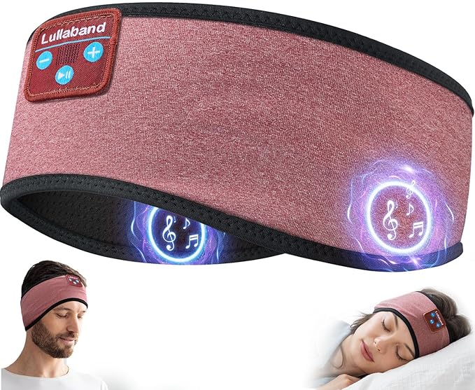 Lullaband Wireless Sleep Headphones Headband for Travel & Sleep - HiFi Stereo Bluetooth Headphones with 10-Hour Battery, Ideal for Yoga, Meditation, Sports, and Relaxation