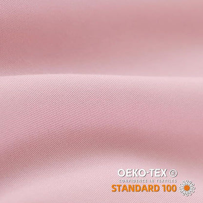 YIRDDEO King Size Comforter Set - King Size Comforter with Ball Pom Fringe, Soft King Bedding Set for All Seasons - 3 Pieces, 1 Comforter (104"x90"inches) & 2 Pillow Shams(20"x36"), Dust Pink