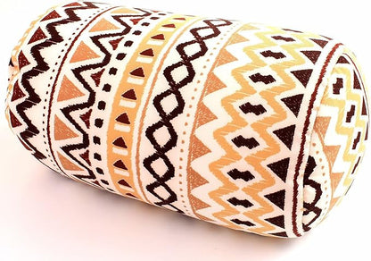 Bookishbunny Microbead Cylinder Bolster Roll Pillow 13" x 7" (BrownWave)