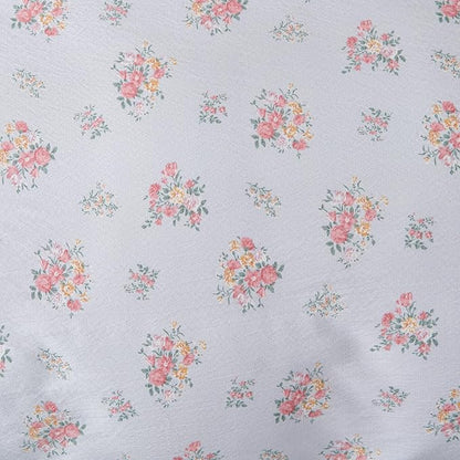 King Comforter Set Floral 3 Pieces Soft Cute Floral Bedding Comforter Lightweight Blue Garden Style Floral Botanical Comforter Set for All Seasons 1 Comforter and 2 Pillowcases