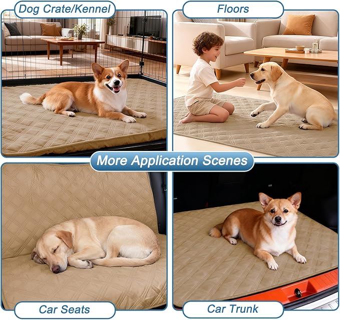 hyha Waterproof Dog Blanket, Reversible Pet Bed Blanket, Soft Sofa Couch Cover for Dogs Washable, Waterproof Pet Couch Covers for Sofa Puppy Cats Furniture Protector(30"x70", Camel/Camel)