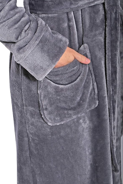 Turquaz Oversize Premium Luxury Ultra Soft Warm Robes for Women Plush Fleece Bathrobe for Women with and Spacious Pockets