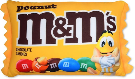 iscream M&M's Peanut Package Photoreal Print 12" x 7" Microbead Mini Accent Pillow