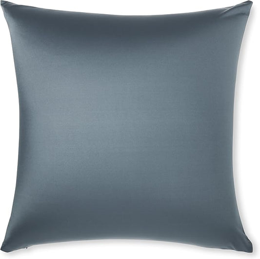 PILLOWY 24"x24" Throw Pillow - Dark Slate Grey: 1Pcs Luxurious Premium Microbead Pillow with 85/15 Nylon/Spandex Fabric. Forever Fluffy, Outstanding Beauty & Support. Silky, Soft & Beyond Comfortable