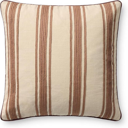 Loloi Chris Loves Julia Verona Collection PCJ0033 Chestnut 18'' x 18'' Cover Only Pillow