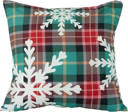 Donna Sharp 2-Piece Holiday Love Microfiber Decorative Throw Pillow Set - Pillows for Couch, Sofa, Beds, and Chairs - Includes 18" x 18" Square & 12" x 22" Rectangular Pillows