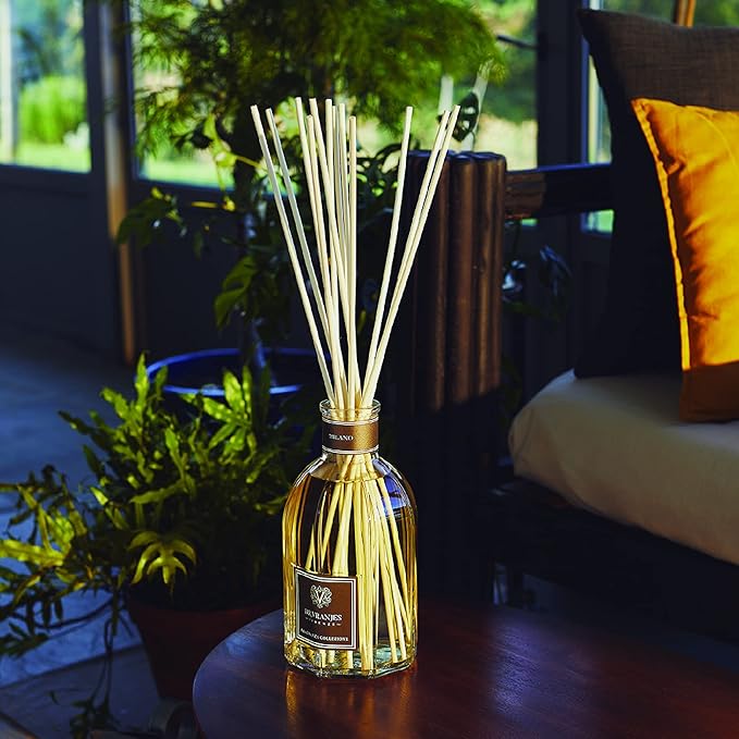 Dr. Vranjes – Milano 500 ml Refill + Double Pack of White Sticks (3 Pieces Bundle) – Luxury Home Fragrance, Made in Italy, Main Scent: Patchouli, Pepper, Sandalwood