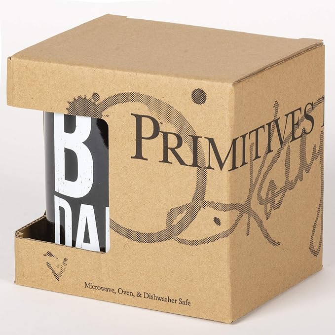 Primitives by Kathy Stoneware Coffee Mug, 1 Count (Pack of 1), Big Daddy, 20 ounces, 4.5"W x 5"H