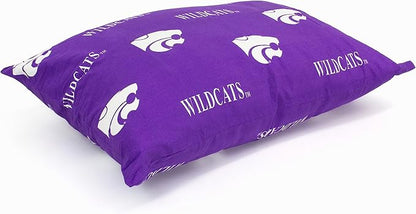 College Covers Everything Comfy Kansas State Wildcats Pillowcase Pair, King, 20" x 40", Includes 2 King Pillowcases