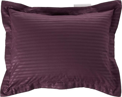 Queen Comforter Set 8 Piece Bed in a Bag with Bed Skirt, Fitted Sheet, Flat Sheet, 2 Pillowcases, 2 Pillow Shams, Queen, Dobby Purple
