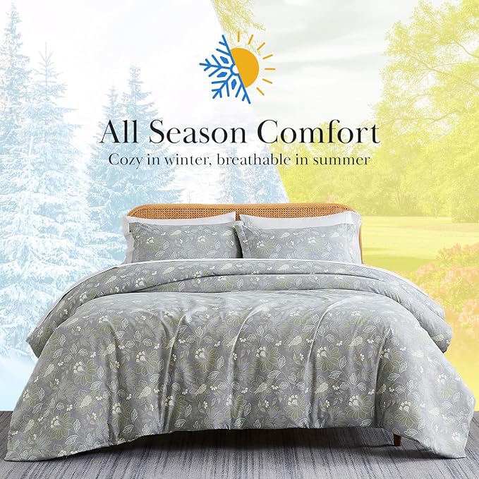 Southshore Fine Living, Inc. Infinite Blossom Collection - Twin Bedding Set, Premium Bedding, All-Season Down Alternative, Easy Care, Oversized 2-Piece Lightweight Comforter Set, Twin/XL, Blue