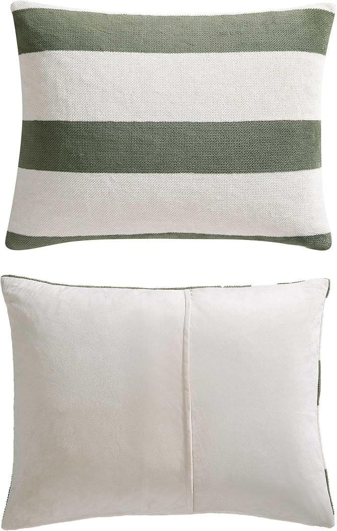 Nautica - Full/Queen Comforter Set, Soft Twill Plush Bedding with Matching Shams, Reverse to Micromink, Medium-Weight, Oeko-Tex Certified (Lawndale Green)
