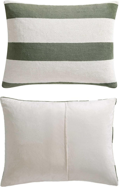Nautica - Full/Queen Comforter Set, Soft Twill Plush Bedding with Matching Shams, Reverse to Micromink, Medium-Weight, Oeko-Tex Certified (Lawndale Green)