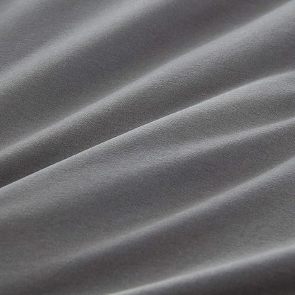 CLOTHKNOW Grey Full Size Comforter Sets Dark Gray Bedding Comforter Sets Soft Men Boys Comforter with 2 x Pillow Cases