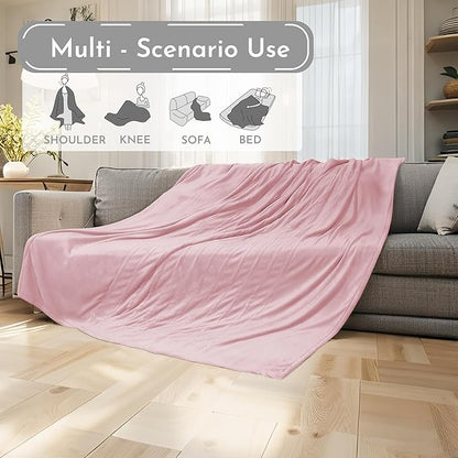 Electric Heated Blanket 84"x90" Queen Size Microplush Cover Blanket, 4 Heat Settings & 10 Hours Auto Off, Cozy & Warm for All Night, Machine Washable, Light Pink