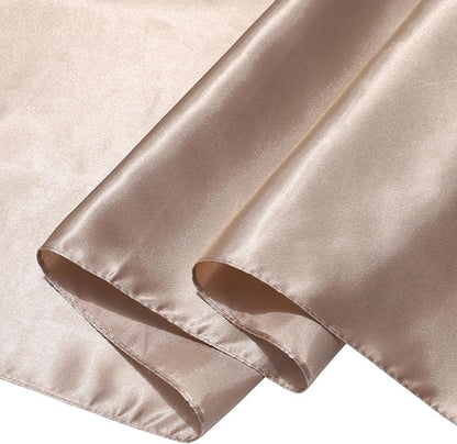 AWAYTR 35” Satin Large Square Head Scarves - 4PCS Silk Like Neck Scarf Hair Sleeping Wraps Satin Silk Scarfs for Women