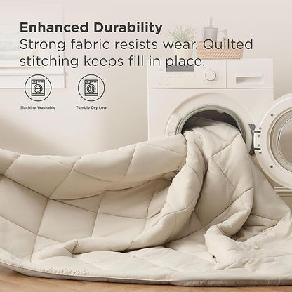 Bedsure 5 Pieces Twin Comforter Set Premium Series, Hotel Luxury Soft Bed in a Bag, Goose Down Alternative, Safe for Sensitive Skin Bedding Comforter All Season Medium Warmth, Beige Twin Size