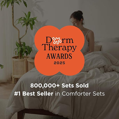 Bedsure Full Comforter Set - Dark Grey Soft Bedding for All Seasons, Cationic Dyed Bed Set, 3 Pieces, 1 Full Size Comforter (82"x86") and 2 Pillow Shams (20"x26"+2")