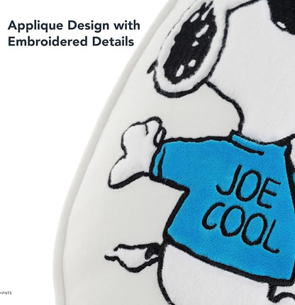 Berkshire Peanuts® Plush Throw Pillow, Gift Idea, Snoopy Cute Character Shaped Cushion, Soft Cozy Decor for Bed Couch Chair(Joe Cool Pillow All Colorways, 15.5’’ L)