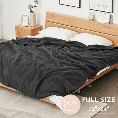 Electric Heated Blanket 72"x84" Full Size Microplush Cover Blanket 4 Heat Settings & 10 Hours Auto Off, Cozy & Breathable, Warm All Night, Iron Grey