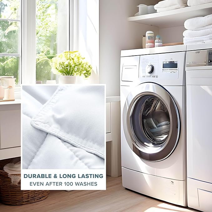 Bare Home Comforter Set - Full Size - Ultra-Soft - Goose Down Alternative - Premium 1800 Series - All Season Warmth (Full, White)