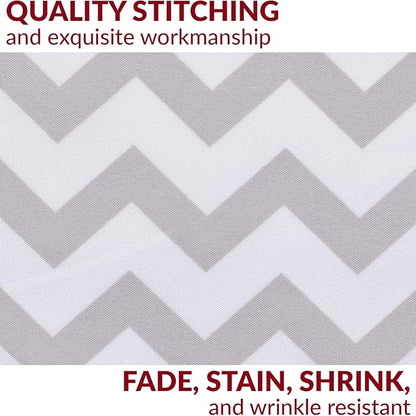 Mellanni Pillow Cases - Luxury, Extra Soft, Cooling Pillow Covers - 2 PC Iconic Collection Pillowcases - Envelope Closure (King 20" x 40", Chevron Gray)