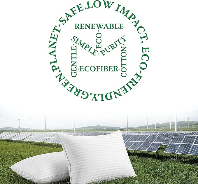 Threadmill Soft Bed Pillows Standard Size Set of 2 | Down Alternative Cooling Bed Pillow for Sleeping | Soft Pillows | 20 x 26 Hotel Pillow, Standard Pillows 2 Pack for Back, Stomach or Side Sleepers
